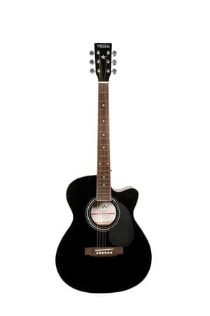 Belear Vega Series 40C Inch BLK Spruce Body RoseWood Neck Black Acoustic Guitar